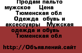 Продам пальто мужское  › Цена ­ 5 000 - Тюменская обл. Одежда, обувь и аксессуары » Мужская одежда и обувь   . Тюменская обл.